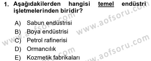 İşletme İlkeleri Dersi 2016 - 2017 Yılı 3 Ders Sınav Soruları 1. Soru