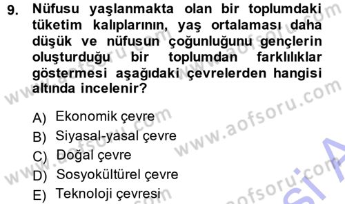 Genel İşletme Dersi Ara Sınavı Deneme Sınav Soruları 9. Soru