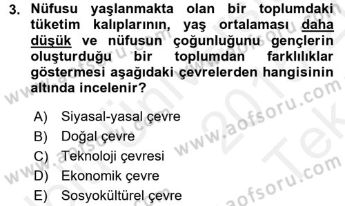 Genel İşletme Dersi 2015 - 2016 Yılı Tek Ders Sınav Soruları 3. Soru