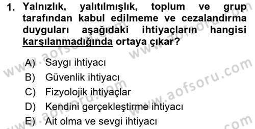 Genel İşletme Dersi 2016 - 2017 Yılı (Final) Dönem Sonu Sınav Soruları 1. Soru