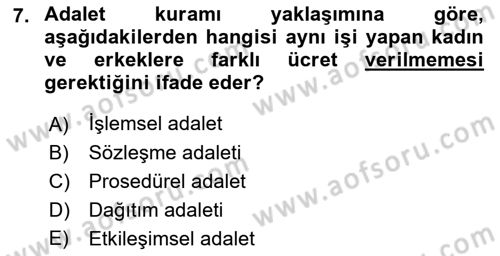 Genel İşletme Dersi 2018 - 2019 Yılı 3 Ders Sınav Soruları 7. Soru