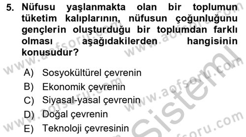 Genel İşletme Dersi 2018 - 2019 Yılı Yaz Okulu Sınav Soruları 5. Soru