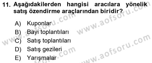 Genel İşletme Dersi 2021 - 2022 Yılı Yaz Okulu Sınav Soruları 11. Soru