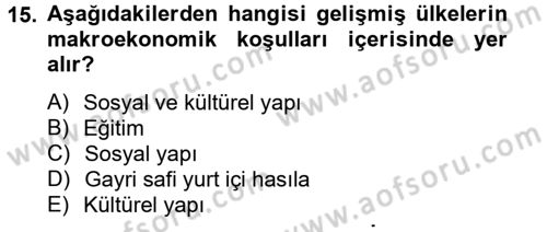 Girişimcilik Dersi 2012 - 2013 Yılı (Final) Dönem Sonu Sınav Soruları 15. Soru