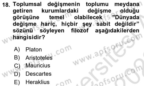 Girişimcilik Dersi 2021 - 2022 Yılı (Vize) Ara Sınav Soruları 18. Soru
