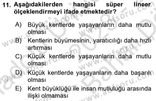 Girişimcilik Dersi 2023 - 2024 Yılı (Vize) Ara Sınav Soruları 11. Soru