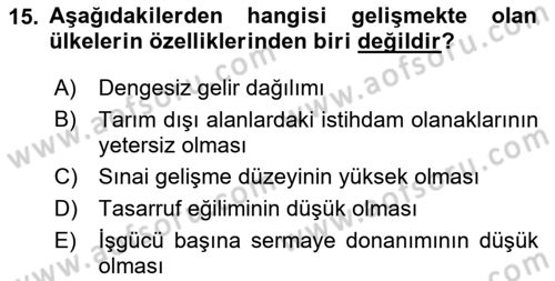 Girişimcilik Dersi 2023 - 2024 Yılı (Final) Dönem Sonu Sınav Soruları 15. Soru