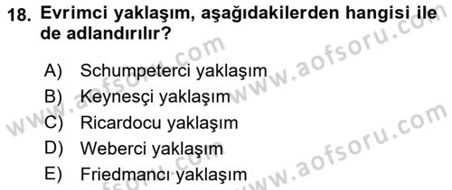 Girişimcilik Dersi 2023 - 2024 Yılı (Final) Dönem Sonu Sınav Soruları 18. Soru