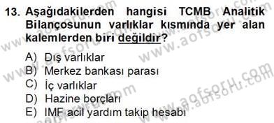Ekonomik Analiz Dersi 2012 - 2013 Yılı (Final) Dönem Sonu Sınav Soruları 13. Soru