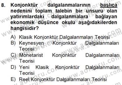 Ekonomik Analiz Dersi 2012 - 2013 Yılı (Final) Dönem Sonu Sınav Soruları 8. Soru