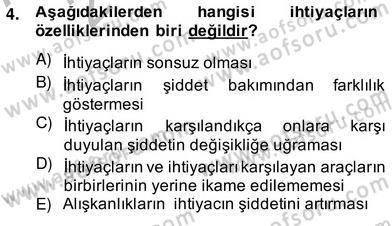 Ekonomik Analiz Dersi 2013 - 2014 Yılı (Vize) Ara Sınav Soruları 4. Soru