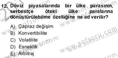 Ekonomik Analiz Dersi 2013 - 2014 Yılı (Final) Dönem Sonu Sınav Soruları 12. Soru
