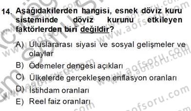Ekonomik Analiz Dersi 2013 - 2014 Yılı (Final) Dönem Sonu Sınav Soruları 14. Soru