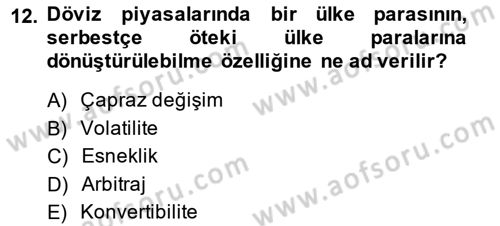Ekonomik Analiz Dersi 2014 - 2015 Yılı Tek Ders Sınav Soruları 12. Soru