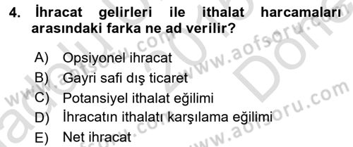 Ekonomik Analiz Dersi 2015 - 2016 Yılı (Final) Dönem Sonu Sınav Soruları 4. Soru