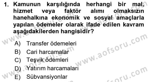 Ekonomik Analiz Dersi 2016 - 2017 Yılı (Vize) Ara Sınav Soruları 1. Soru