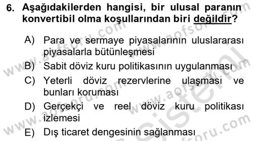 Ekonomik Analiz Dersi 2016 - 2017 Yılı (Final) Dönem Sonu Sınav Soruları 6. Soru