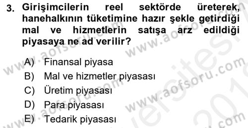 Ekonomik Analiz Dersi 2017 - 2018 Yılı (Vize) Ara Sınav Soruları 3. Soru