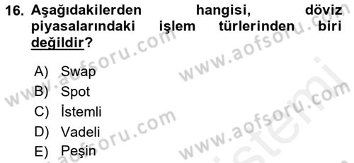 Ekonomik Analiz Dersi 2017 - 2018 Yılı (Final) Dönem Sonu Sınav Soruları 16. Soru