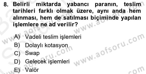 Ekonomik Analiz Dersi 2017 - 2018 Yılı (Final) Dönem Sonu Sınav Soruları 8. Soru
