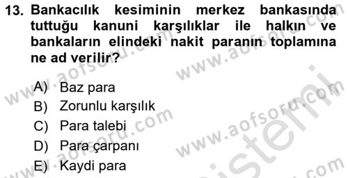 Ekonomik Analiz Dersi 2020 - 2021 Yılı Yaz Okulu Sınav Soruları 13. Soru