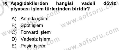 Ekonomik Analiz Dersi 2020 - 2021 Yılı Yaz Okulu Sınav Soruları 15. Soru