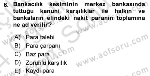 Ekonomik Analiz Dersi 2023 - 2024 Yılı (Final) Dönem Sonu Sınav Soruları 6. Soru