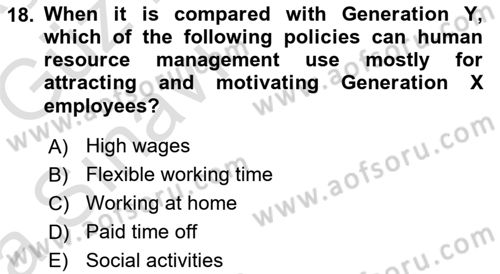 Introduction to Business Dersi 2017 - 2018 Yılı (Vize) Ara Sınav Soruları 18. Soru