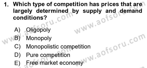 Introduction to Business Dersi 2021 - 2022 Yılı (Vize) Ara Sınav Soruları 1. Soru