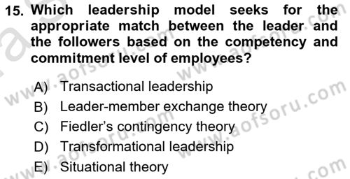 Introduction to Business Dersi 2021 - 2022 Yılı (Vize) Ara Sınav Soruları 15. Soru