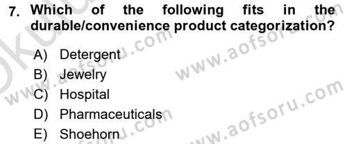Introduction to Business Dersi 2021 - 2022 Yılı Yaz Okulu Sınav Soruları 7. Soru
