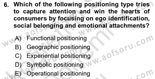 Introduction to Business Dersi 2024 - 2025 Yılı (Final) Dönem Sonu Sınav Soruları 6. Soru