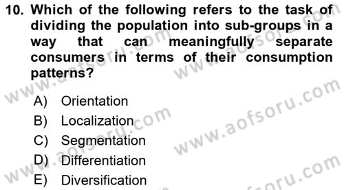 Introduction to Business Dersi 2024 - 2025 Yılı Yaz Okulu Sınav Soruları 10. Soru
