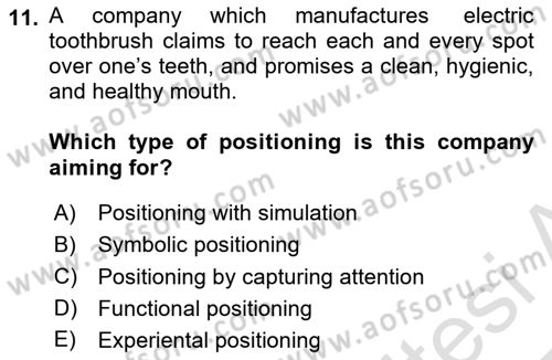 Introduction to Business Dersi 2024 - 2025 Yılı Yaz Okulu Sınav Soruları 11. Soru