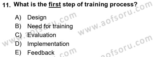 Business Information Systems Dersi 2017 - 2018 Yılı (Vize) Ara Sınav Soruları 11. Soru