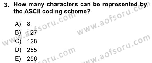 Business Information Systems Dersi 2017 - 2018 Yılı (Vize) Ara Sınav Soruları 3. Soru