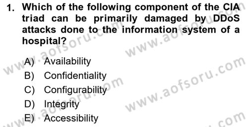 Business Information Systems Dersi 2017 - 2018 Yılı (Final) Dönem Sonu Sınav Soruları 1. Soru