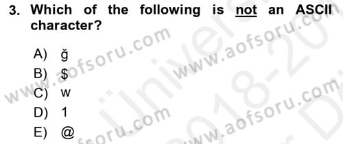Business Information Systems Dersi 2018 - 2019 Yılı (Vize) Ara Sınav Soruları 3. Soru