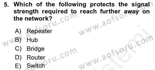 Business Information Systems Dersi 2018 - 2019 Yılı (Vize) Ara Sınav Soruları 5. Soru