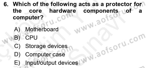 Business Information Systems Dersi 2018 - 2019 Yılı (Vize) Ara Sınav Soruları 6. Soru