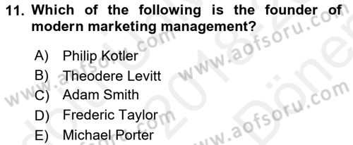 Business Information Systems Dersi 2018 - 2019 Yılı (Final) Dönem Sonu Sınav Soruları 11. Soru