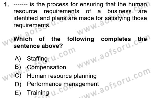 Business Information Systems Dersi 2020 - 2021 Yılı Yaz Okulu Sınav Soruları 1. Soru