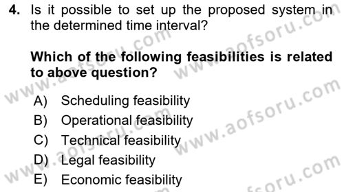 Business Information Systems Dersi 2020 - 2021 Yılı Yaz Okulu Sınav Soruları 4. Soru