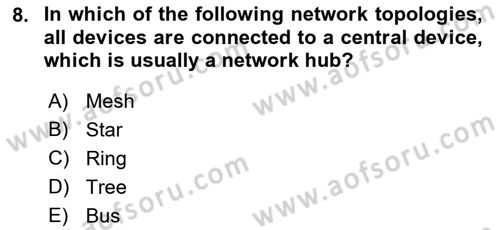 Business Information Systems Dersi 2021 - 2022 Yılı (Vize) Ara Sınav Soruları 8. Soru