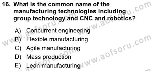 Business Information Systems Dersi 2021 - 2022 Yılı (Final) Dönem Sonu Sınav Soruları 16. Soru