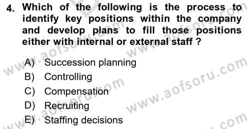 Business Information Systems Dersi 2023 - 2024 Yılı (Final) Dönem Sonu Sınav Soruları 4. Soru