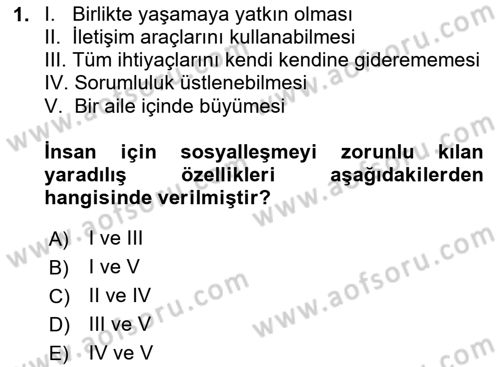 İşletme İletişimi Dersi 2023 - 2024 Yılı (Vize) Ara Sınav Soruları 1. Soru