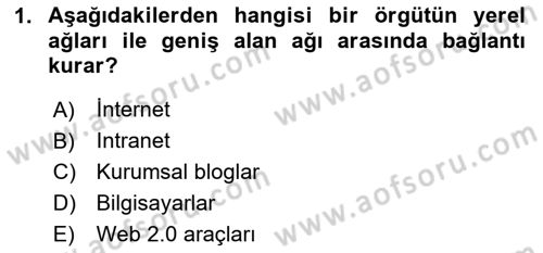İşletme İletişimi Dersi 2023 - 2024 Yılı (Final) Dönem Sonu Sınav Soruları 1. Soru