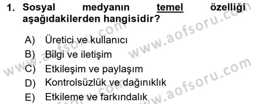 İşletme İletişimi Dersi 2024 - 2025 Yılı (Final) Dönem Sonu Sınav Soruları 1. Soru