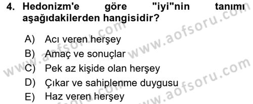 İşletmelerde Sosyal Sorumluluk Ve Etik Dersi 2018 - 2019 Yılı Yaz Okulu Sınavı 4. Soru